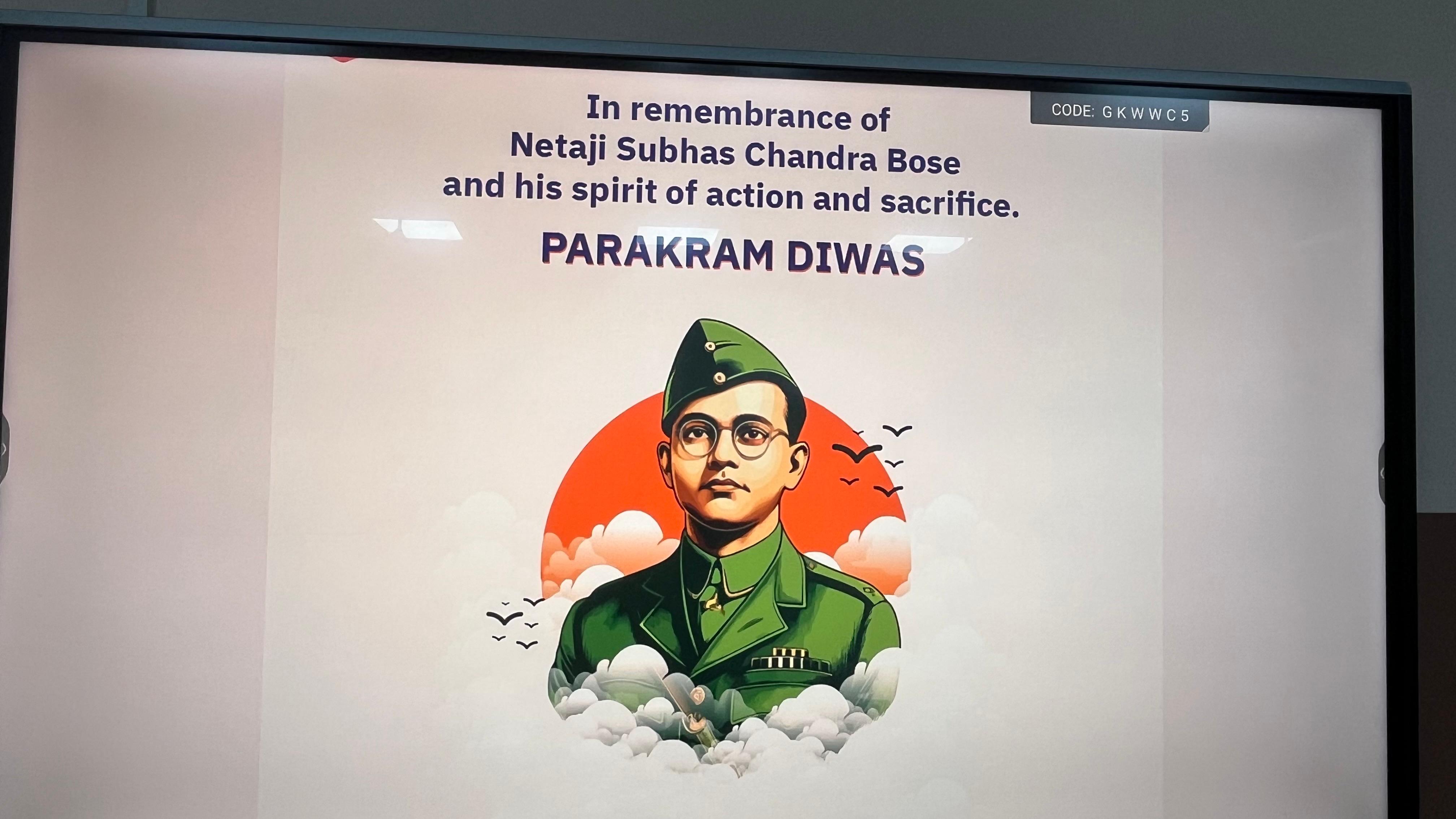 Honouring the Sentinel of Liberty: Mayoor School Observes Parakram Diwas